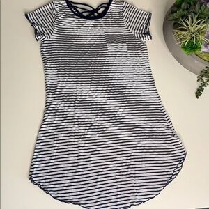 Ten Sixty Sherman Girls Striped Stretchy Tunic Top shirt stretchy shirt